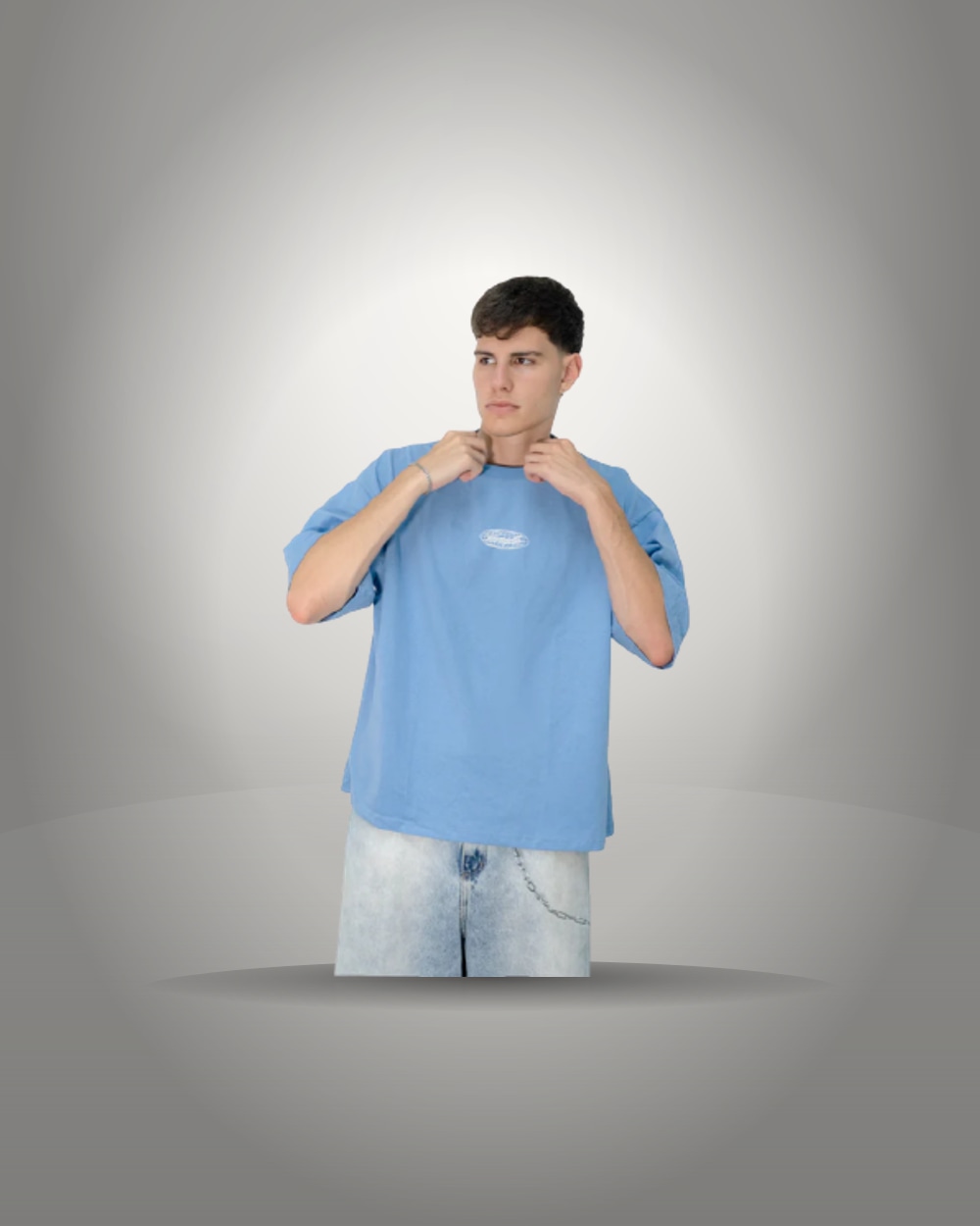 Remera Secret Celeste